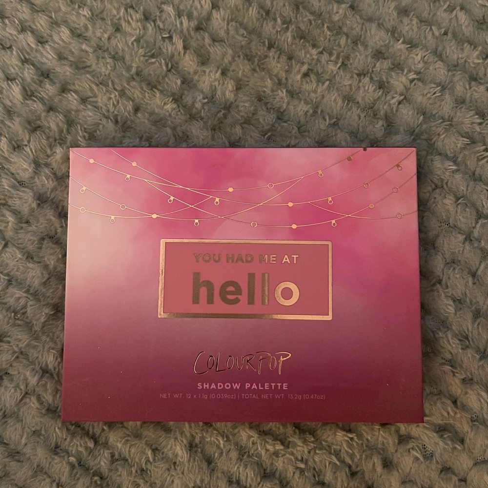 Colourpop you had me at hello